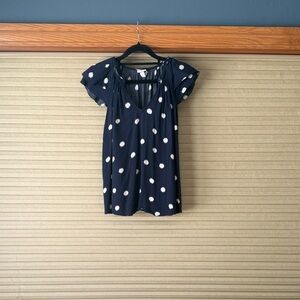 a new day Navy Polka Dot Blouse